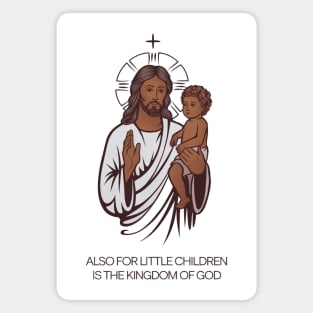 Jesus Holding Child Kingdom of God Magnet